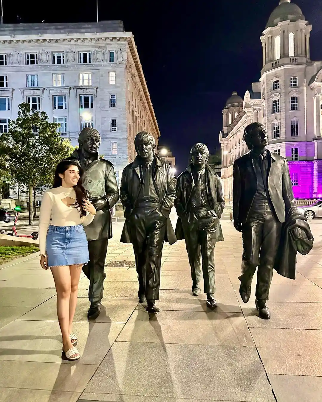 Krithi Shetty Poses at Flowers in London