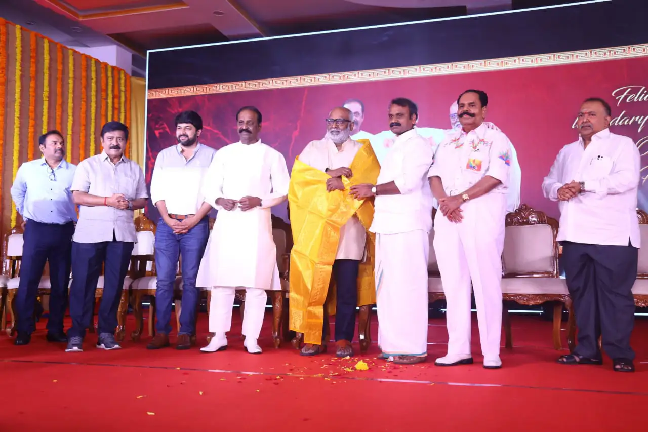 Felicitation to MM Keeravani in Gentlemen 2 Movie opening Ceremony