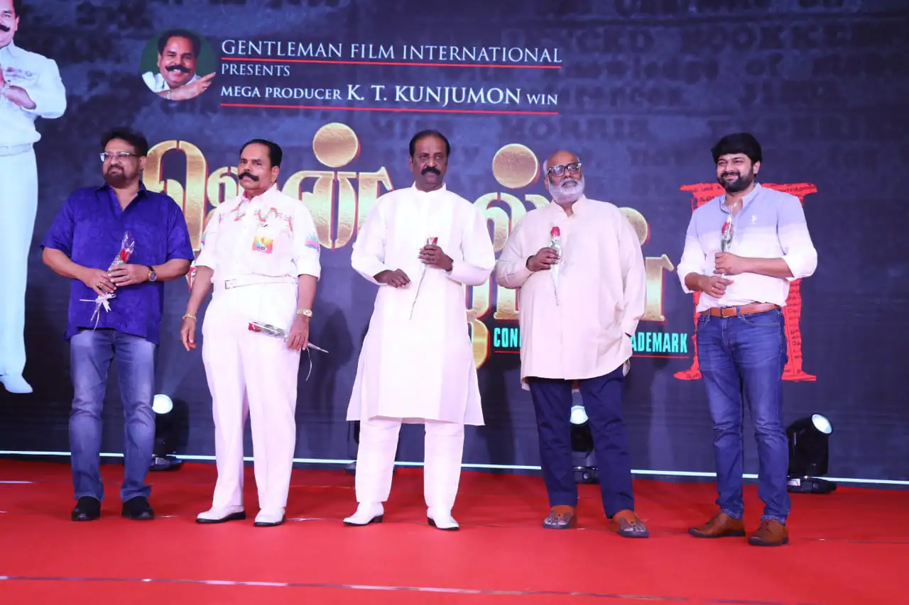 Felicitation to MM Keeravani in Gentlemen 2 Movie opening Ceremony