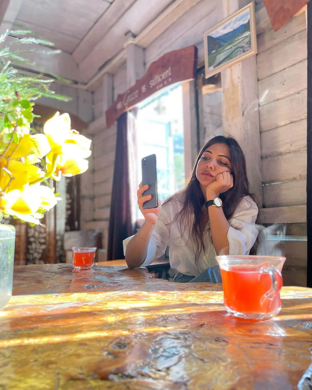 Madonna Sebastian Selfies at Poland