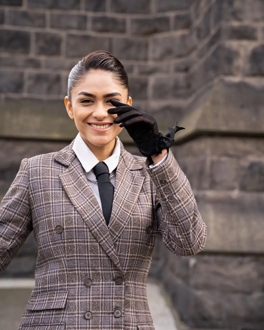 Mrunal Thakur Stylish Poses in Suit at Australia