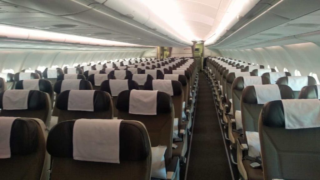 Adult-only section in flights