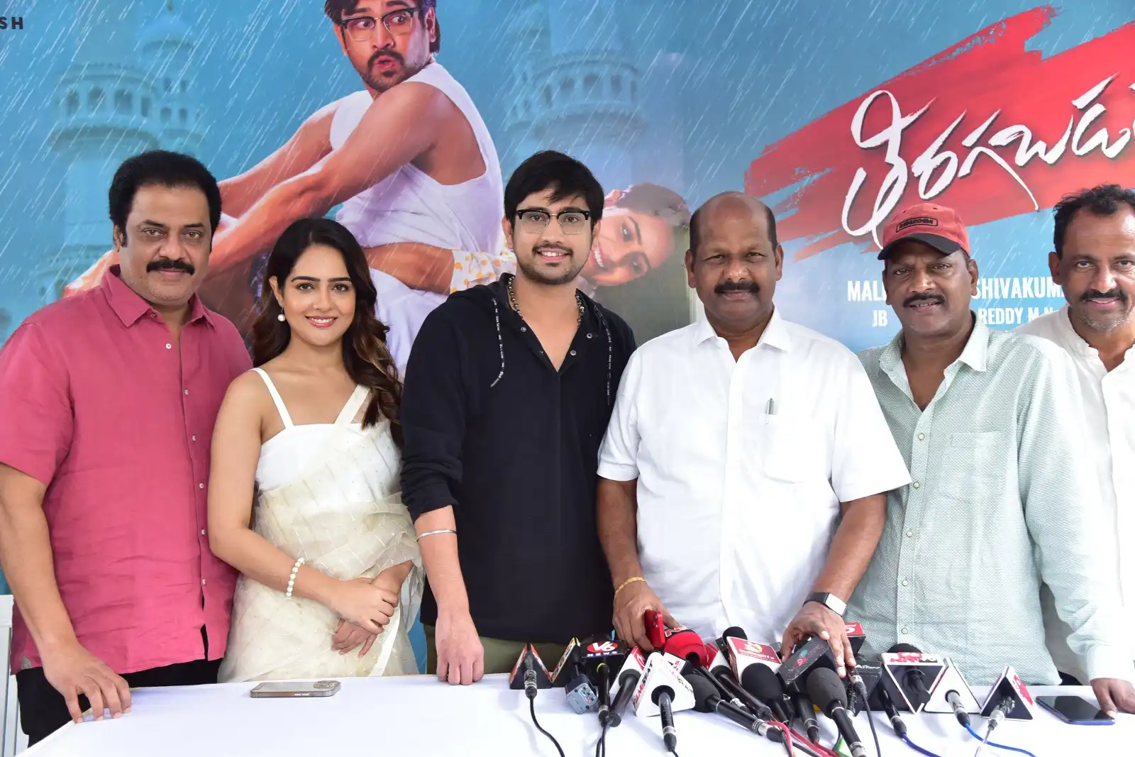 Raj Tarun Malvi Malhotra Photos at Thiragabadara Saami movie Pressmeet
