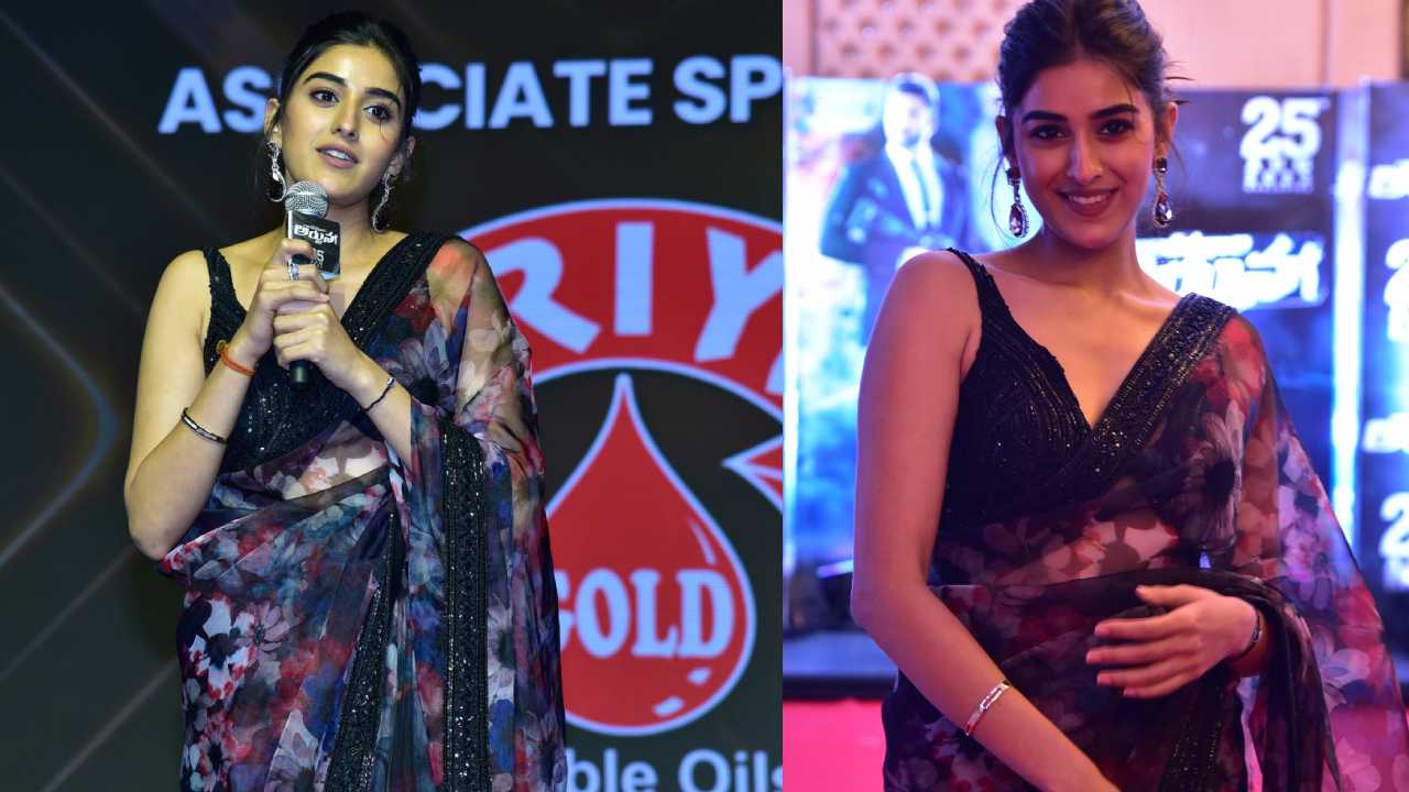 Sakshi Vaidya  : నలుపు చీరలో నిగనిగలాడుతున్న సాక్షి వైద్య..