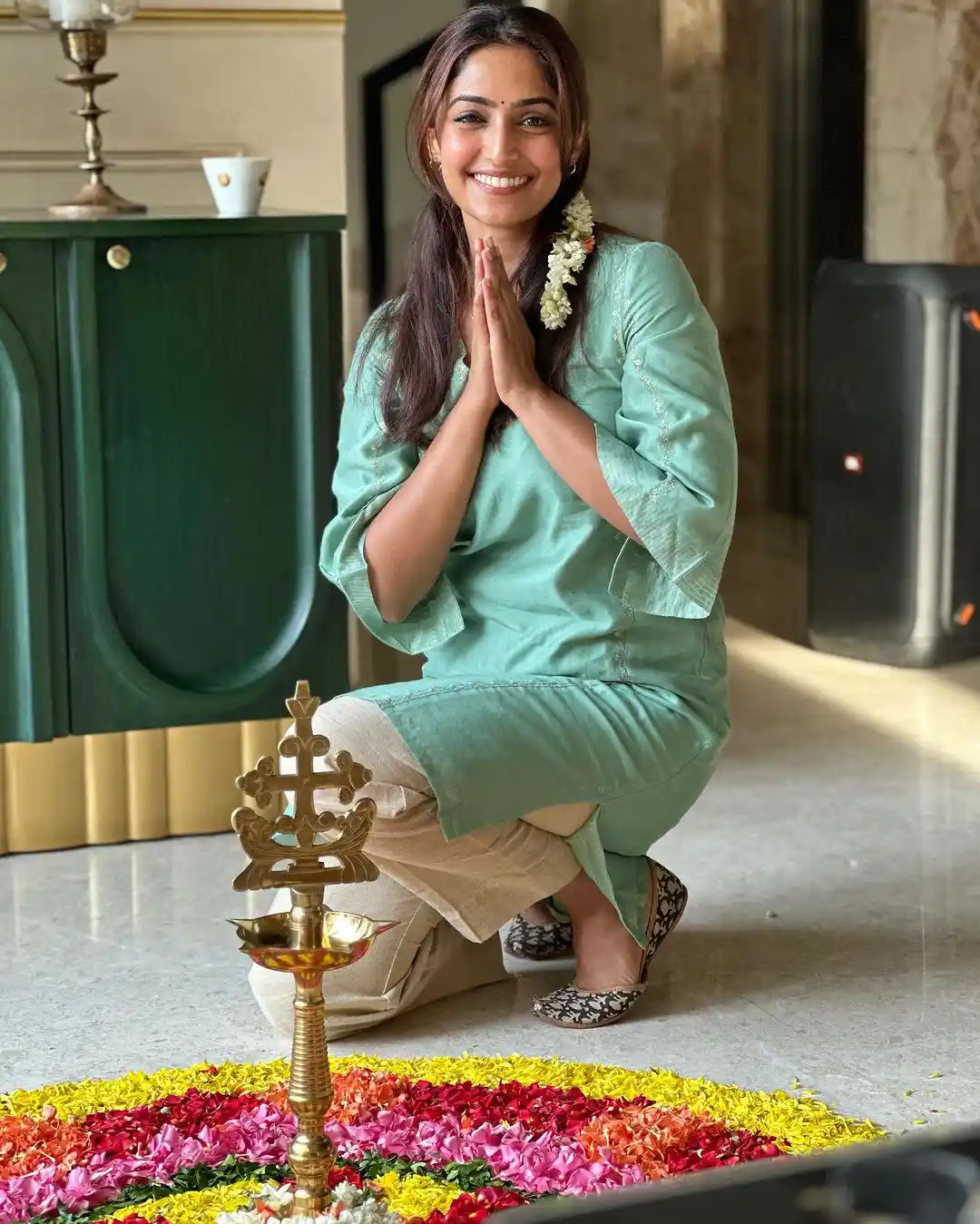 South Actress Reba Monica John Photos on onam special