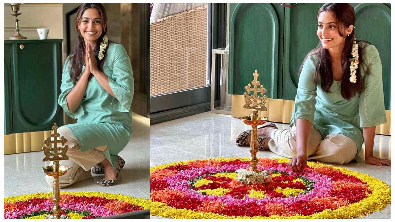 Reba Monica : ఓనమ్ సెలబ్రేషన్స్‌లో రెబా మోనికా లుక్స్..