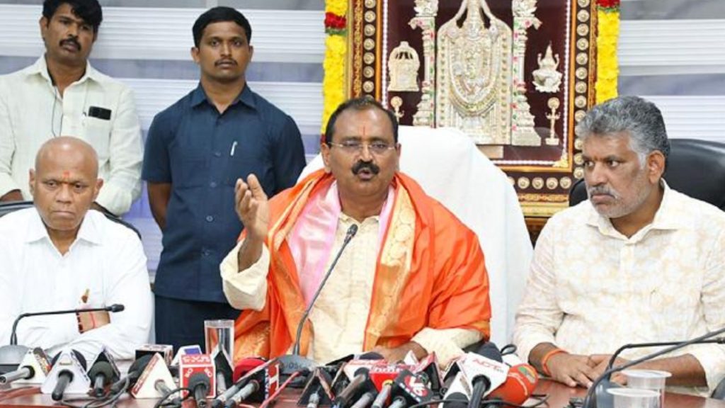 TTD Chairman Karunakar Reddy