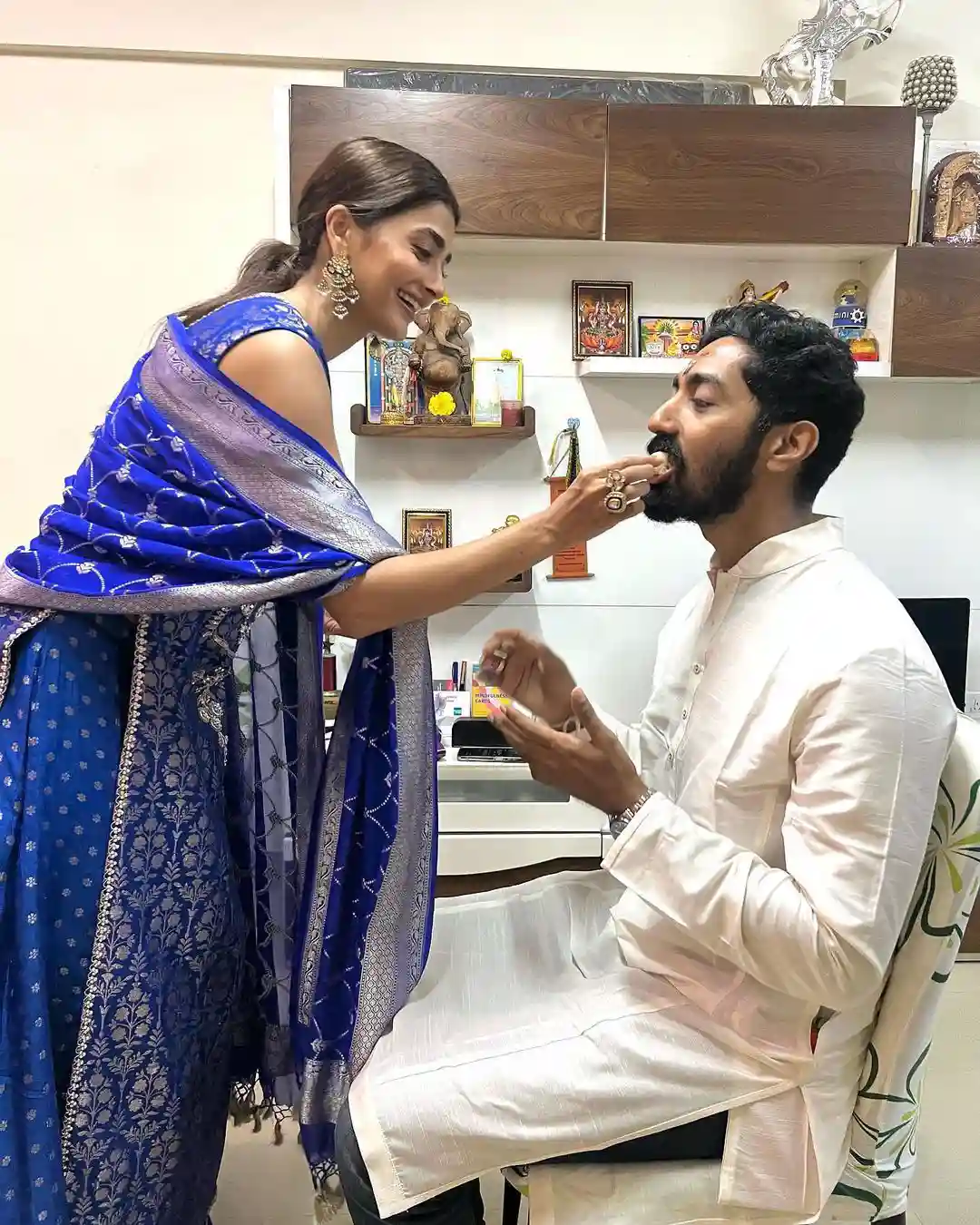 Tollywood Actress Pooja Hegde Rakhi celebration photos