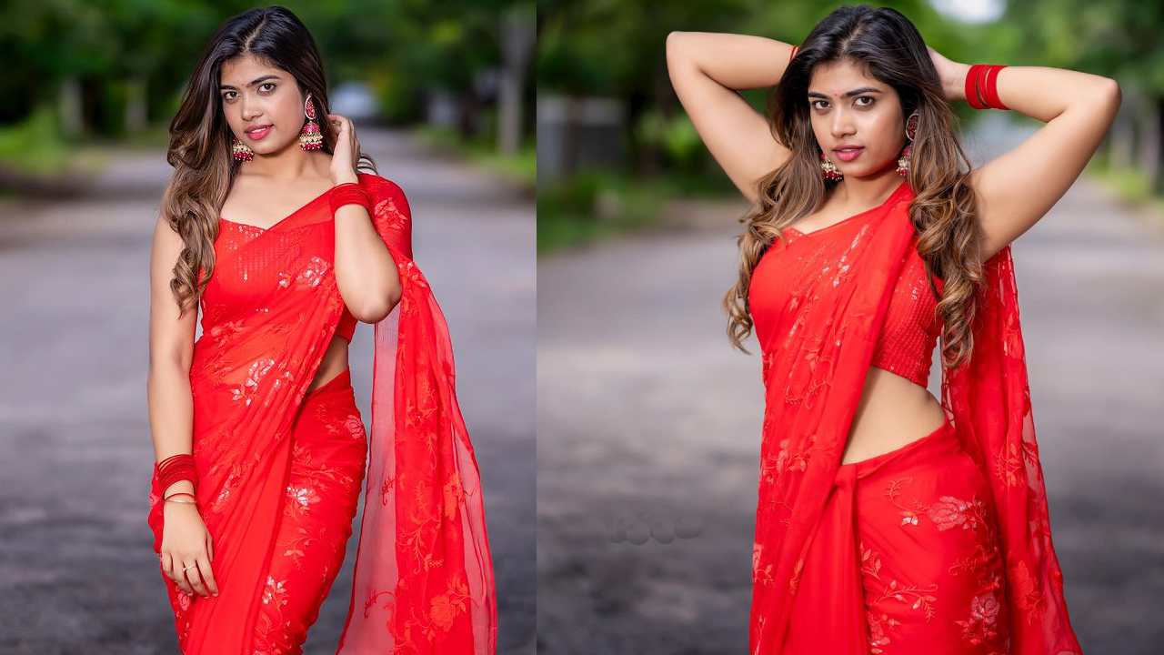 Rithu Chowdary : చీరలో రీతూ చౌదరి ముద్దమందార అందాలు..