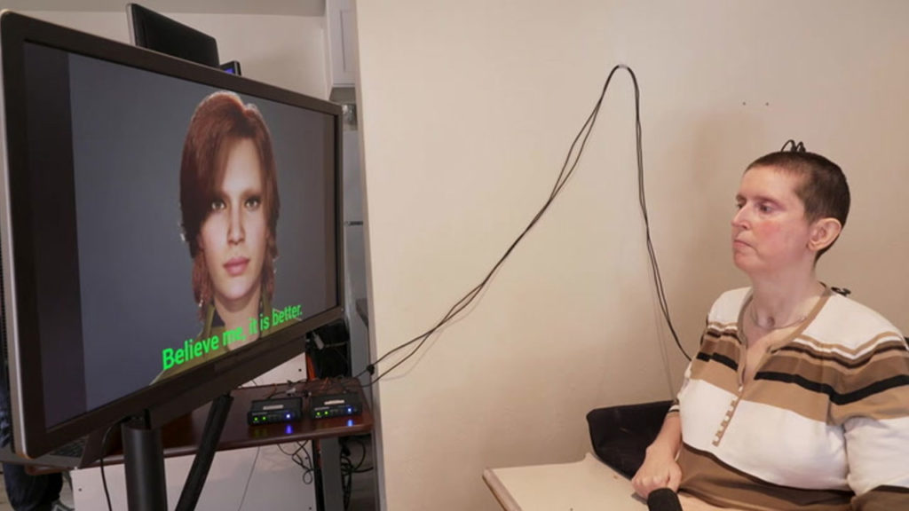 Paralysed woman speaks in own voice through digital avatar in world first