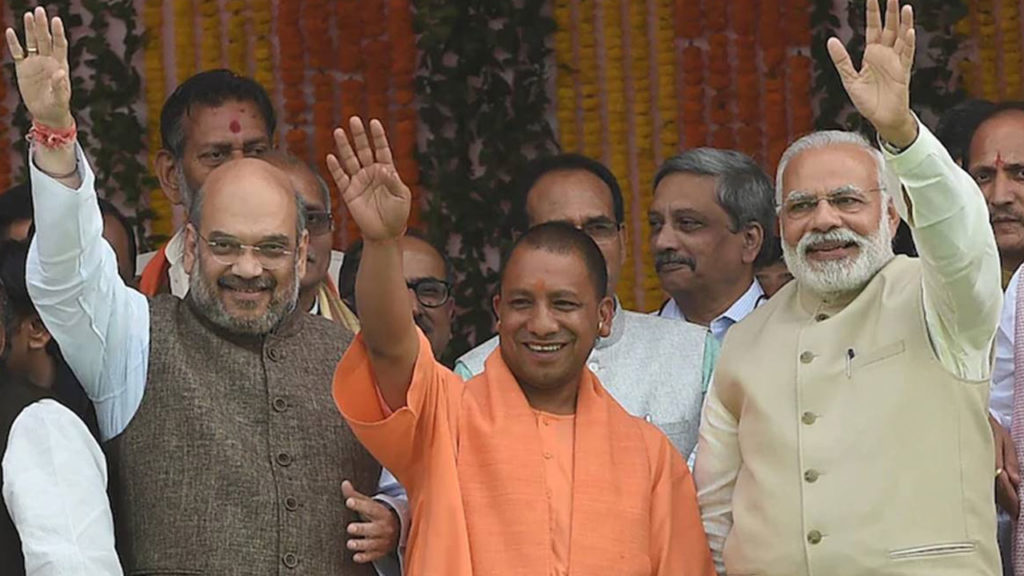 one survey says bjp will sweep uttar pradesh straight third time in next loksabha elections