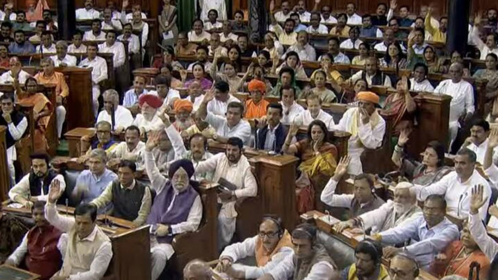 No Confidence Motion defeated in the Lok Sabha through voice vote