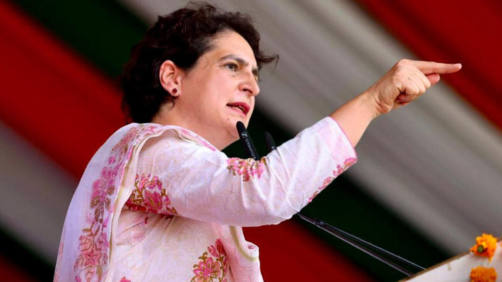 FIR against Priyanka Gandhi Vadra in several districts over her commission govt remarks on shivraj govt