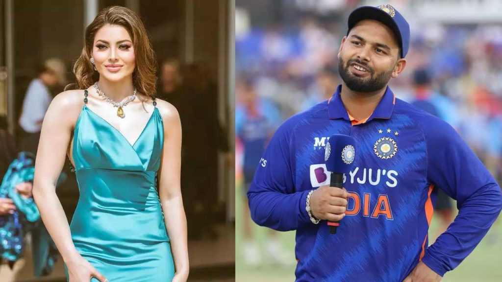 Urvashi Rautela LAUNCH CRICKET WORLD CUP 2023 TROPHY Rishabh Pant