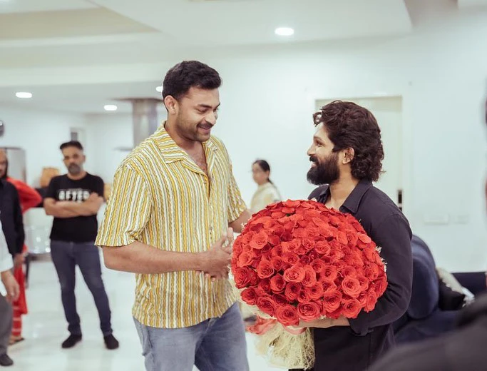 Varun Tej Sai Dharam Tej appreciate Allu Arjun for winning national award Photos