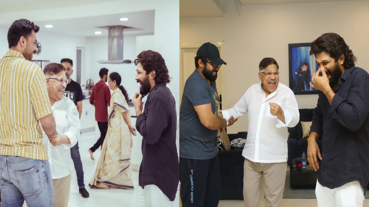 Allu Arjun : జాతీయ అవార్డుకు ఎంపికైన అల్లు అర్జున్‌ని అభినందించిన మెగా హీరోలు.. ఫోటోలు!