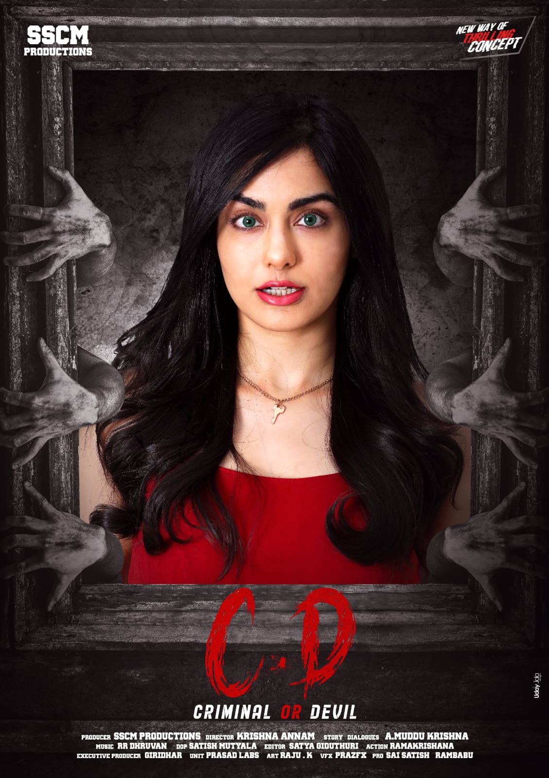 Adah Sharma Coming With Psychological Horror Thriller C D Criminal Or Devil First Look Released 