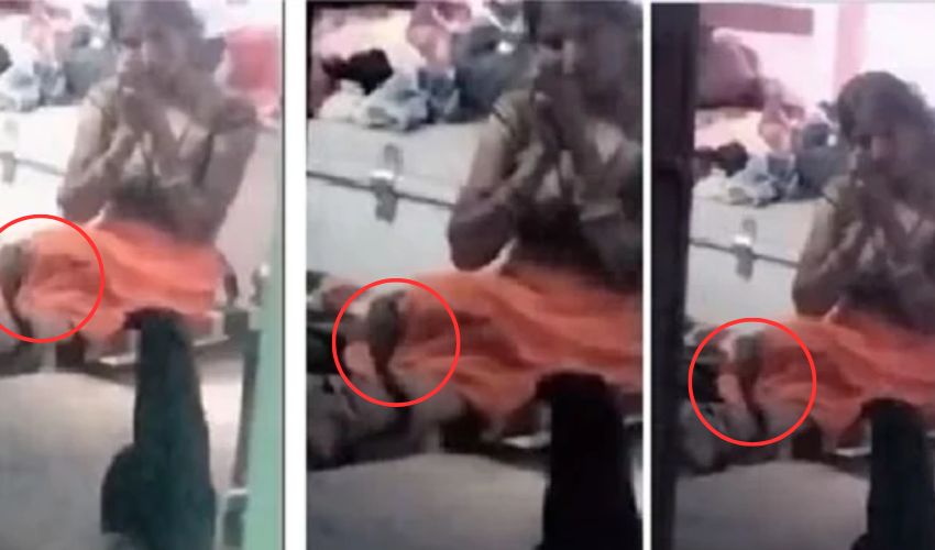 cobra snake wrapped around woman leg