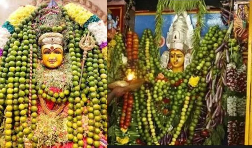 Durga Devi : అమ్మవార్లకు నిమ్మకాయల హారం వేయటం వెనుక రహస్యం ఇదే.. Durga Devi : అమ్మవార్లకు నిమ్మకాయల హారం వేయటం వెనుక రహస్యం ఇదే..