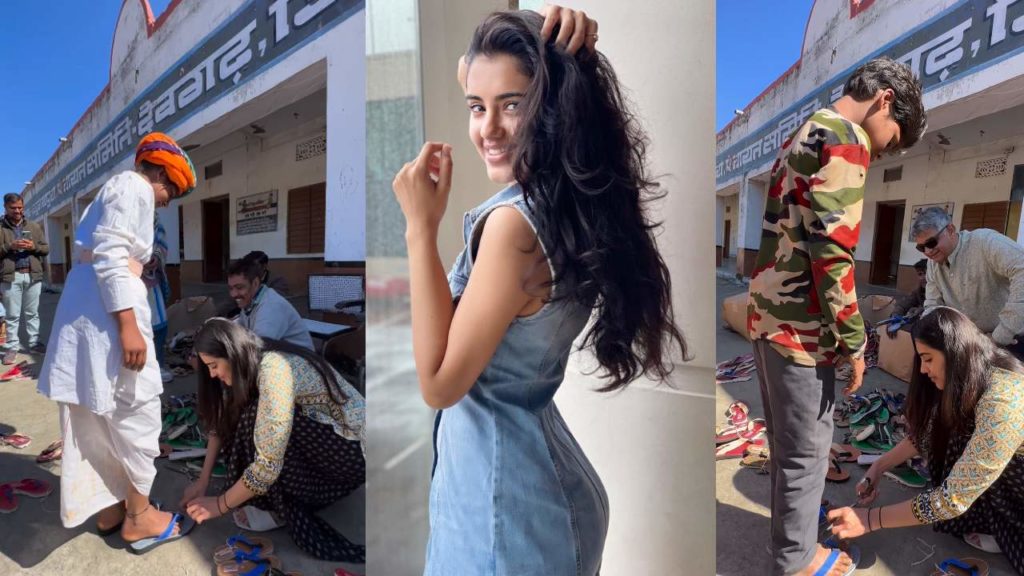Malavika Sharma helped Sandals to poor childrens