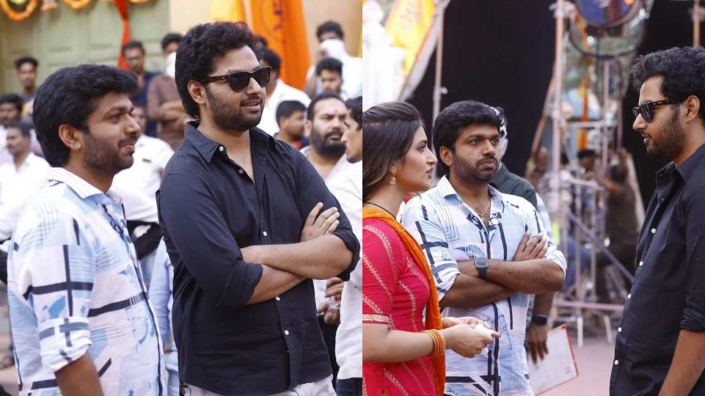 Mokshagna entry in Bhagavanth Kesari Movie Shooting sets discussions with Sreeleela Photos goes viral