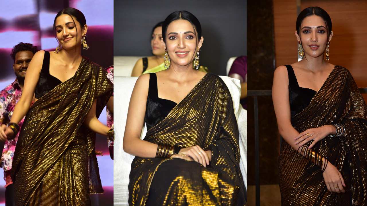 Neha Shetty : బెదురులంక 2012 ప్రీ రిలీజ్ ఈవెంట్లో చీరలో మెరిపించి నేహాశెట్టి..