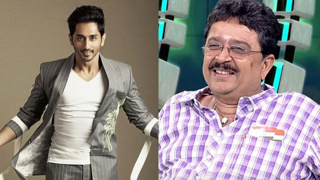 SV Sekhar sensational comments on Siddharth he refuse to act with Modi Supporters