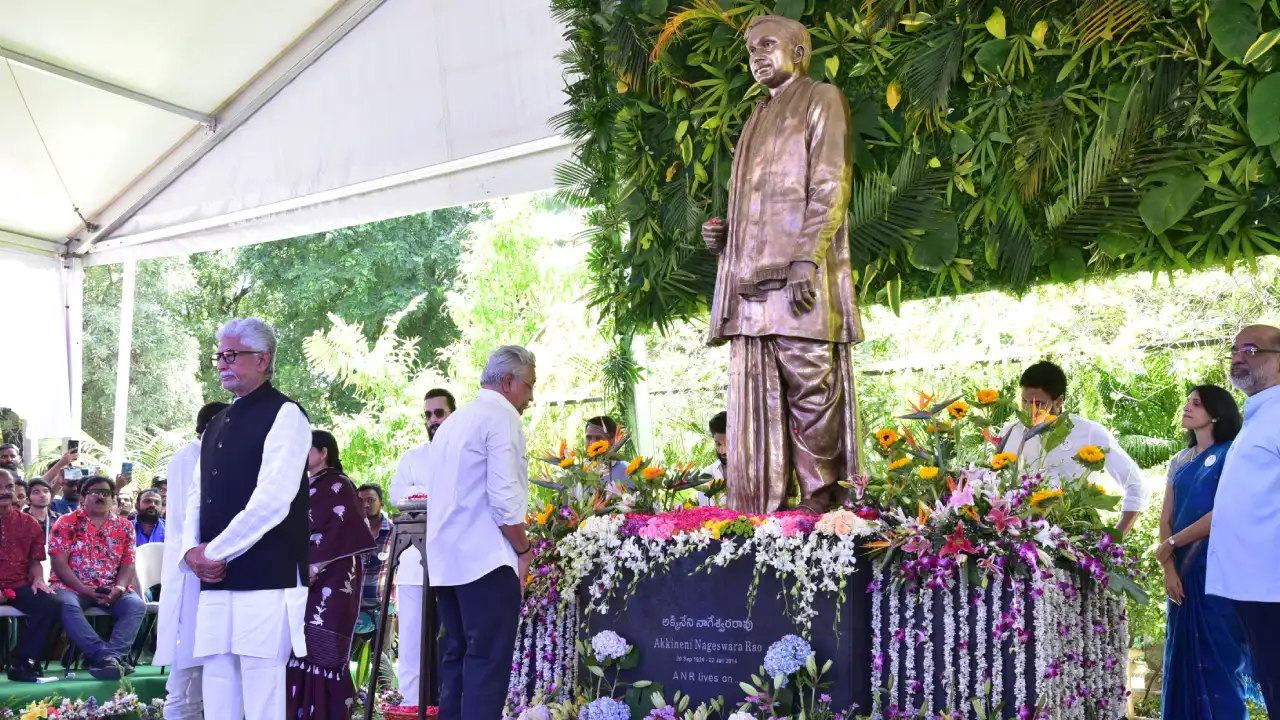 Celebrating ANR 100 Years Unveiling Idol at Annapurna Studios