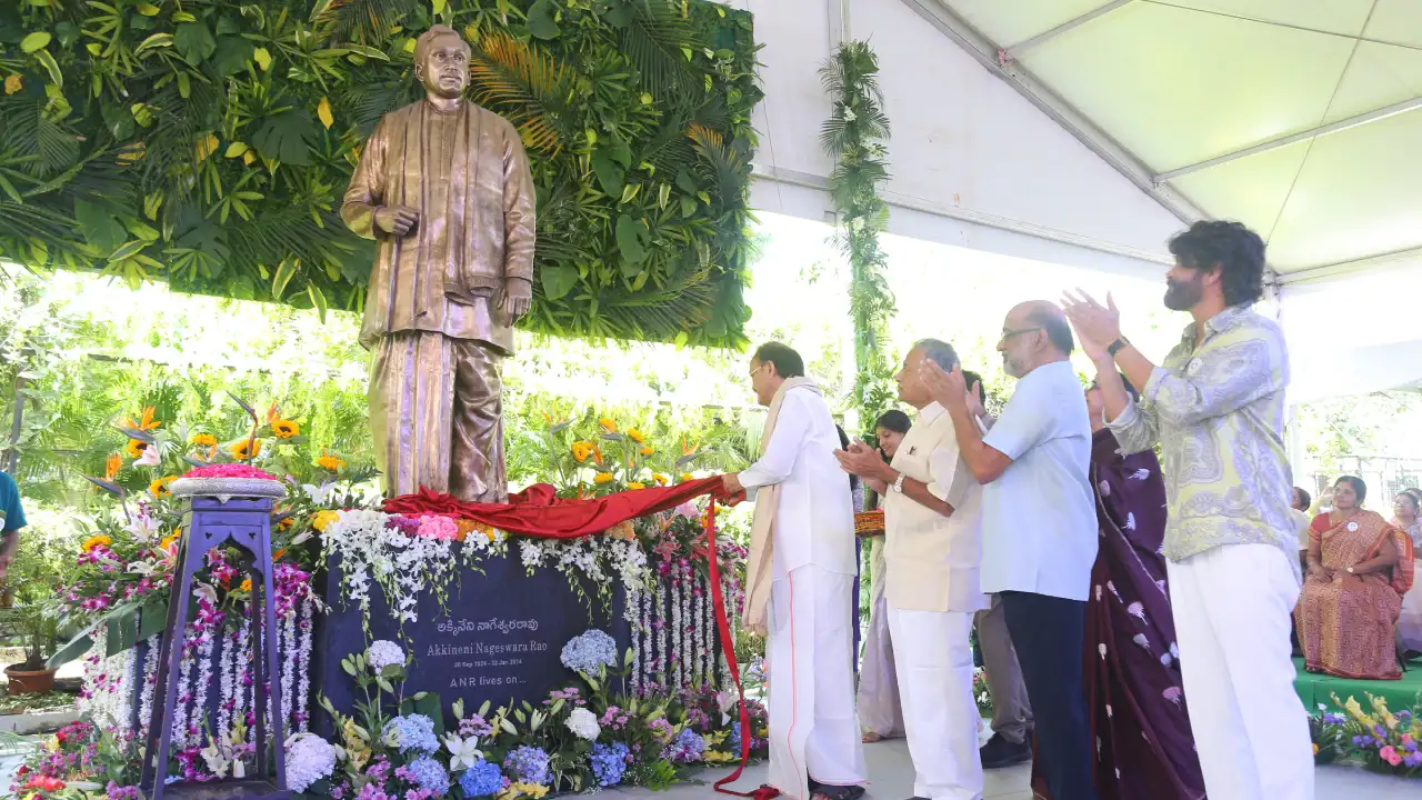 Celebrating ANR 100 Years Unveiling Idol at Annapurna Studios