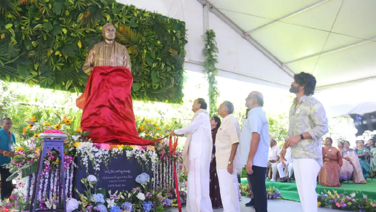 Celebrating ANR 100 Years Unveiling Idol at Annapurna Studios
