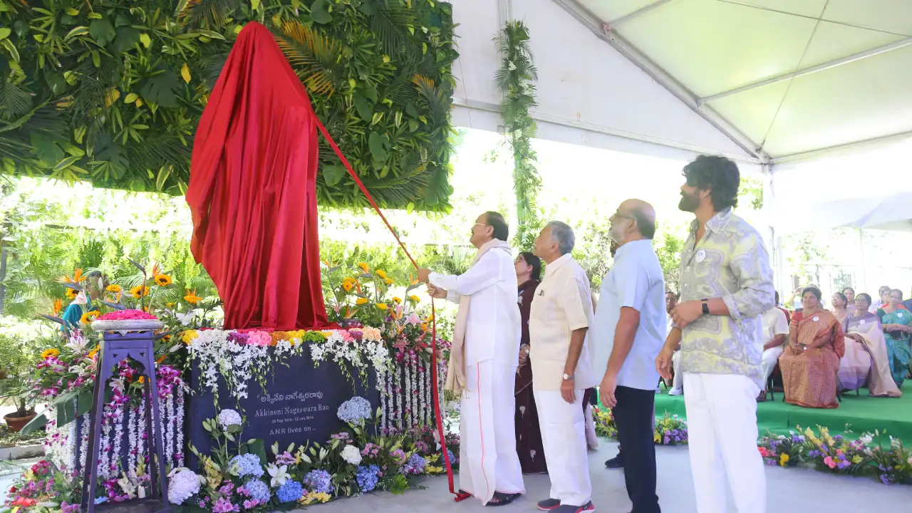 Celebrating ANR 100 Years Unveiling Idol at Annapurna Studios
