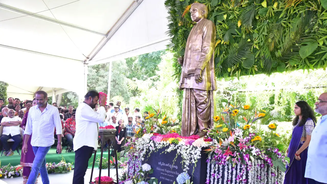 Celebrating ANR 100 Years Unveiling Idol at Annapurna Studios
