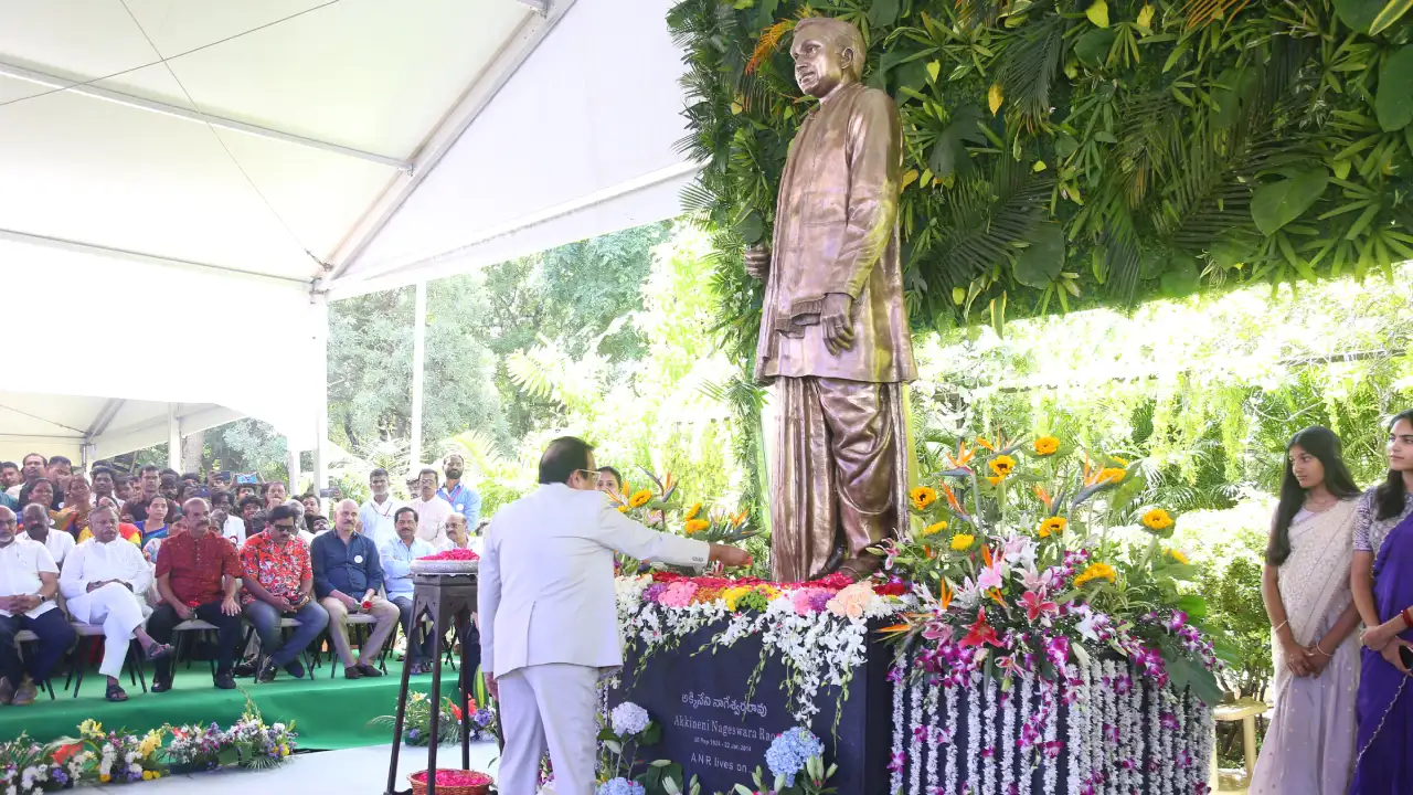 Celebrating ANR 100 Years Unveiling Idol at Annapurna Studios