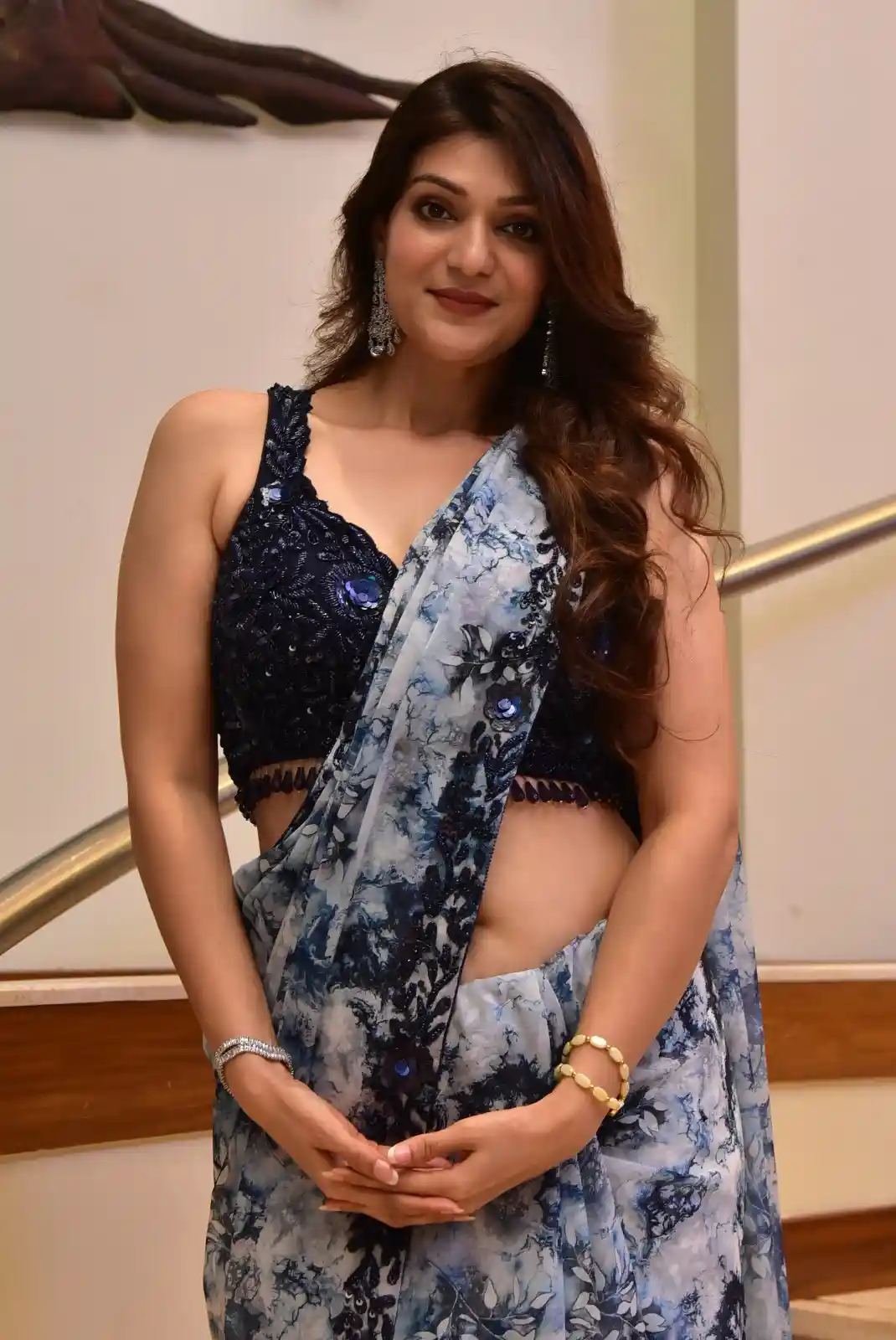 Siya Gautam Stunning looks in Saree at Athidhi Series Pre Release Event