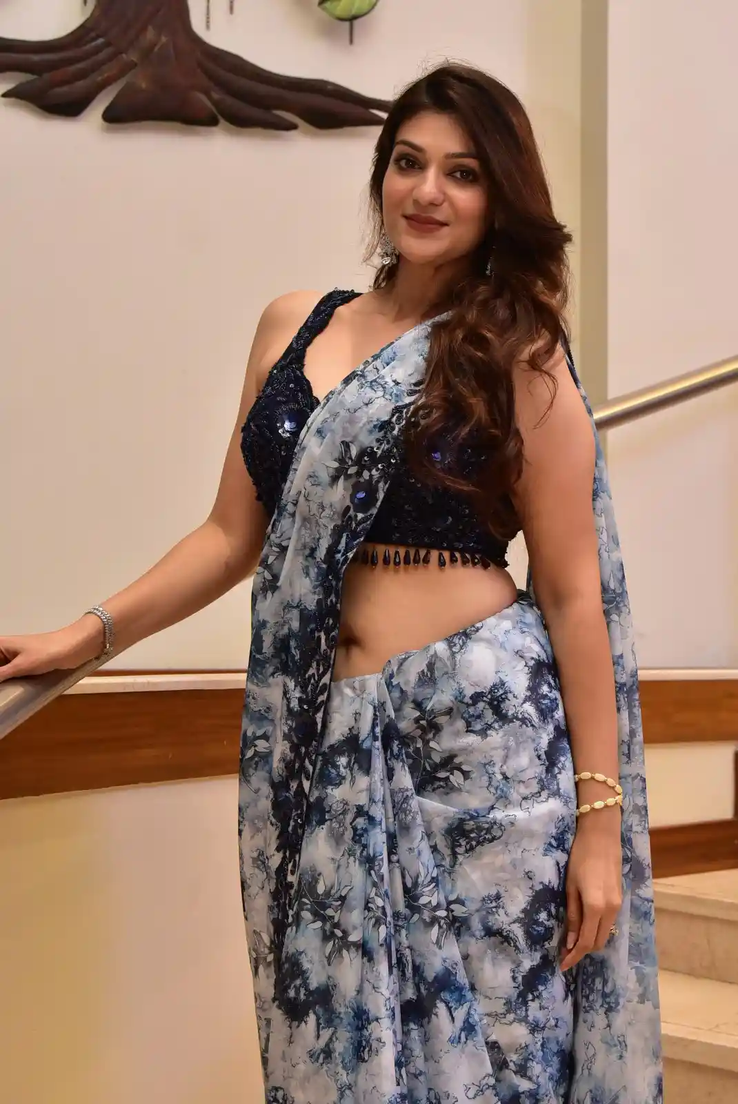 Siya Gautam Stunning looks in Saree at Athidhi Series Pre Release Event