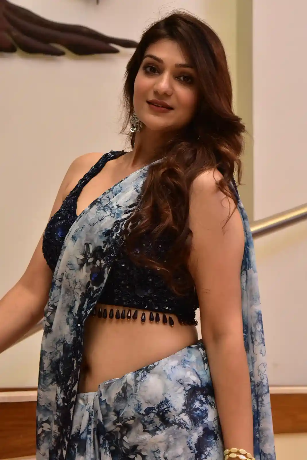 Siya Gautam Stunning looks in Saree at Athidhi Series Pre Release Event