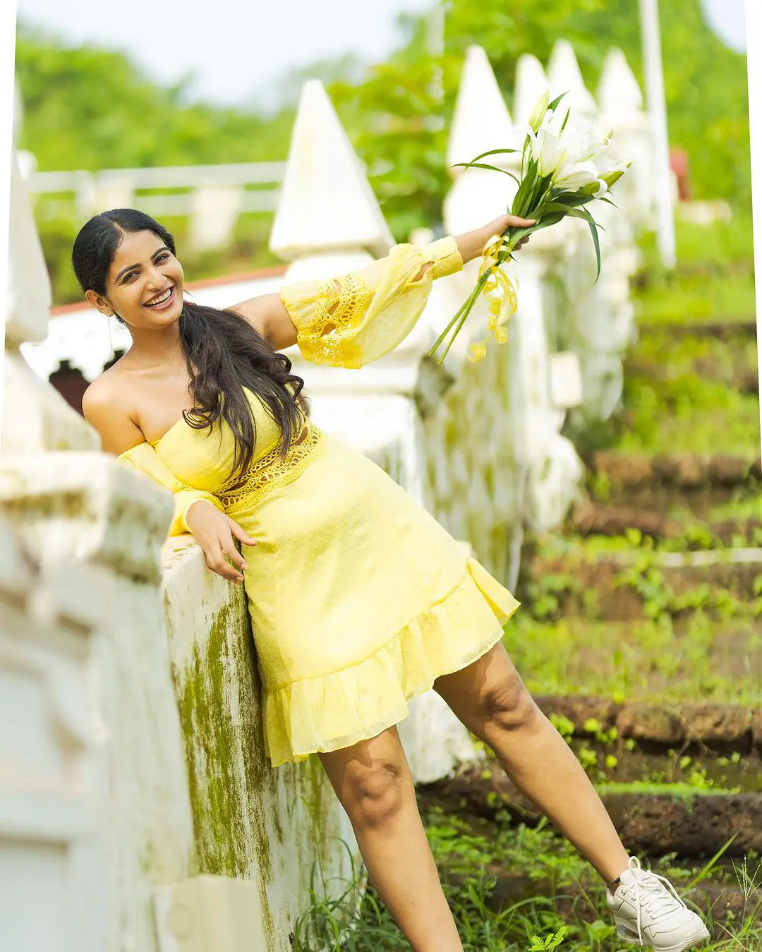 Ananya Nagalla Cute Looks in Short Dress