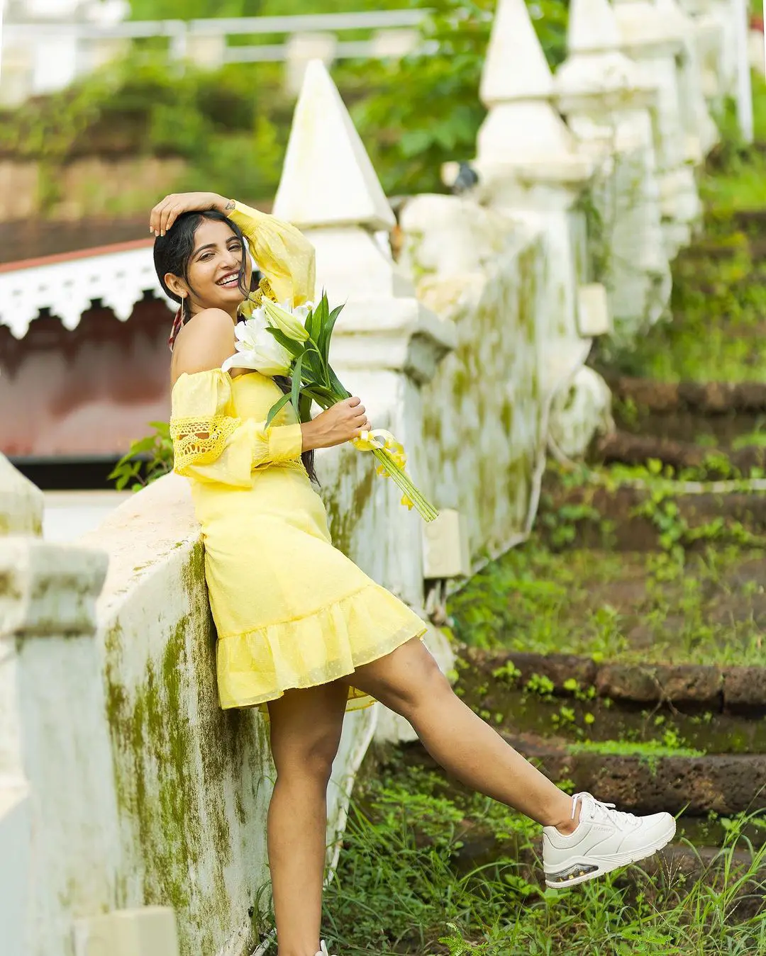 Ananya Nagalla Cute Looks in Short Dress