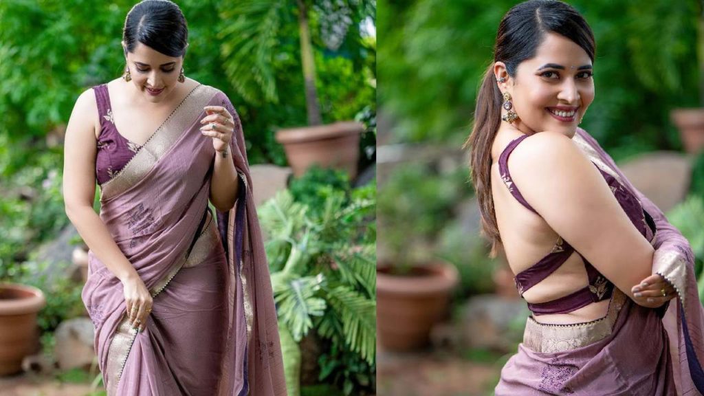 Anasuya Bharadwaj latest saree Photos gone viral
