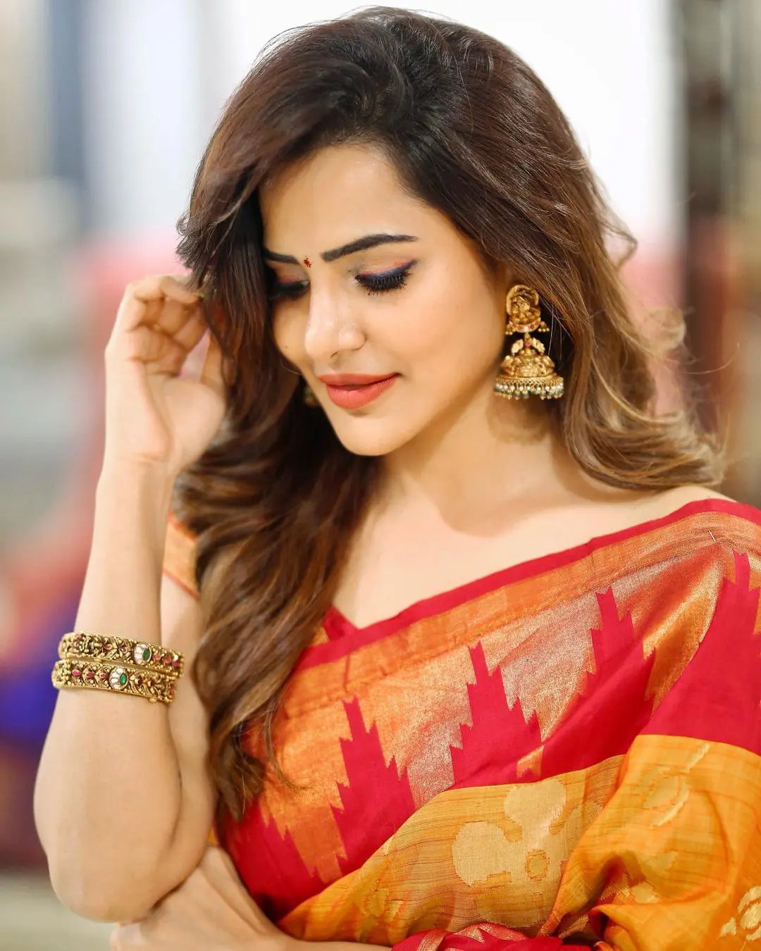 Ashu Reddy Vinayaka Chavithi Celebrations