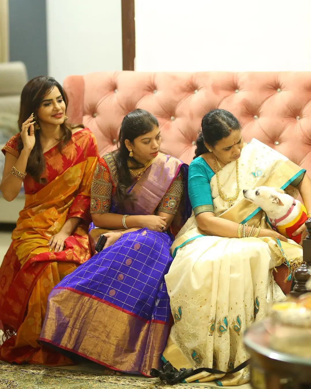 Ashu Reddy Vinayaka Chavithi Celebrations