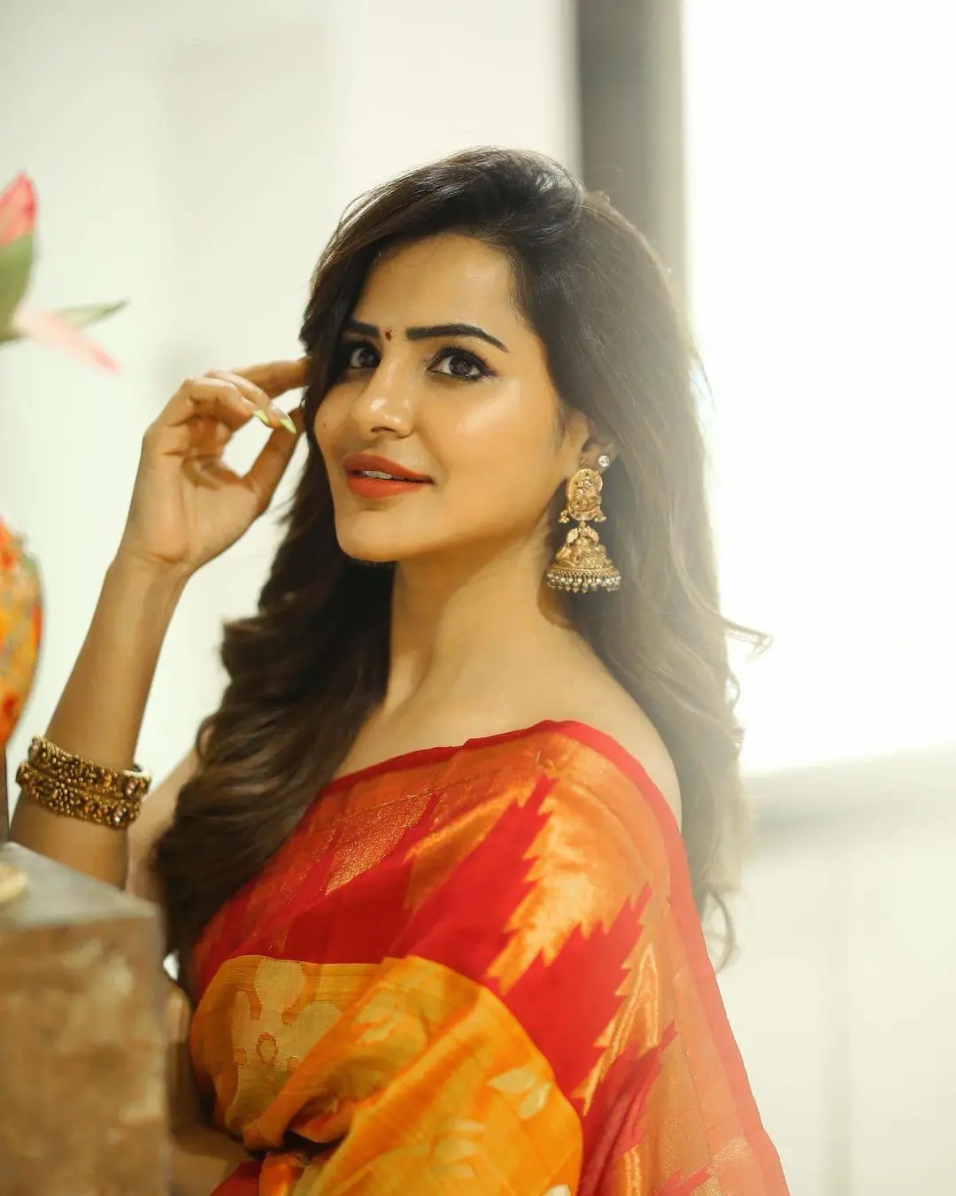 Ashu Reddy Vinayaka Chavithi Celebrations