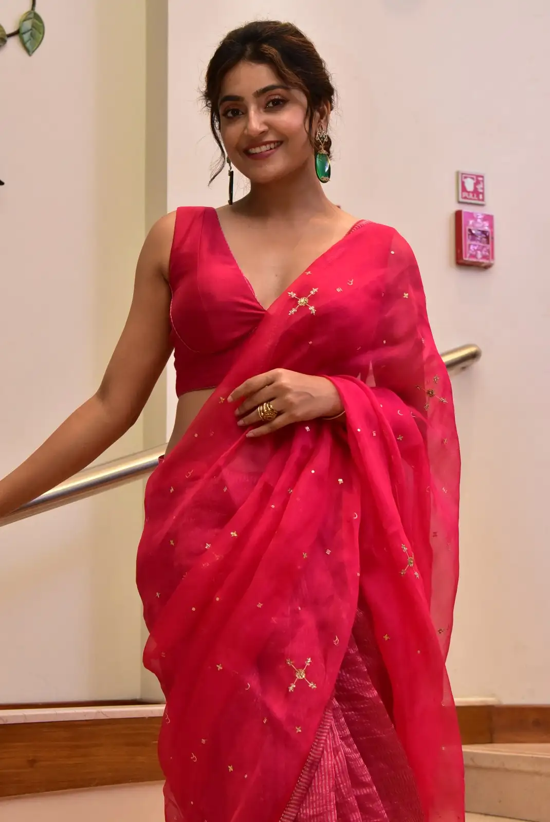 Avantika Mishra Shines in Saree at Athidhi Series Pre Release Event