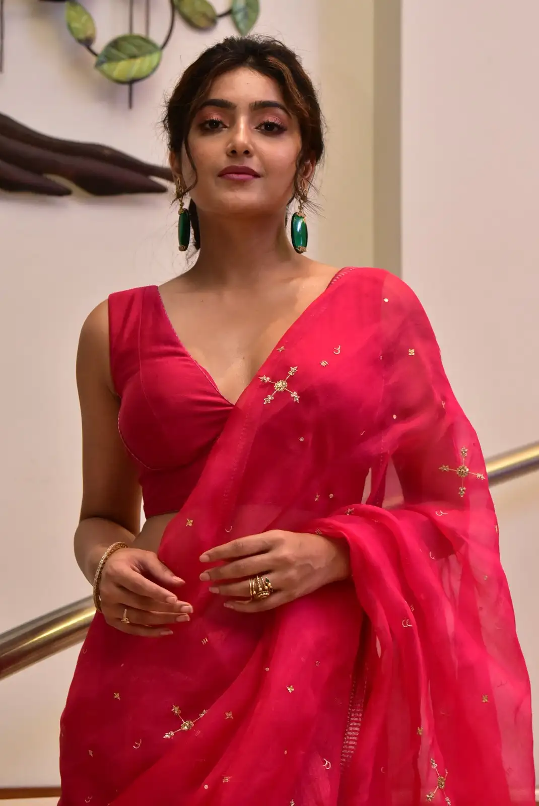 Avantika Mishra Shines in Saree at Athidhi Series Pre Release Event