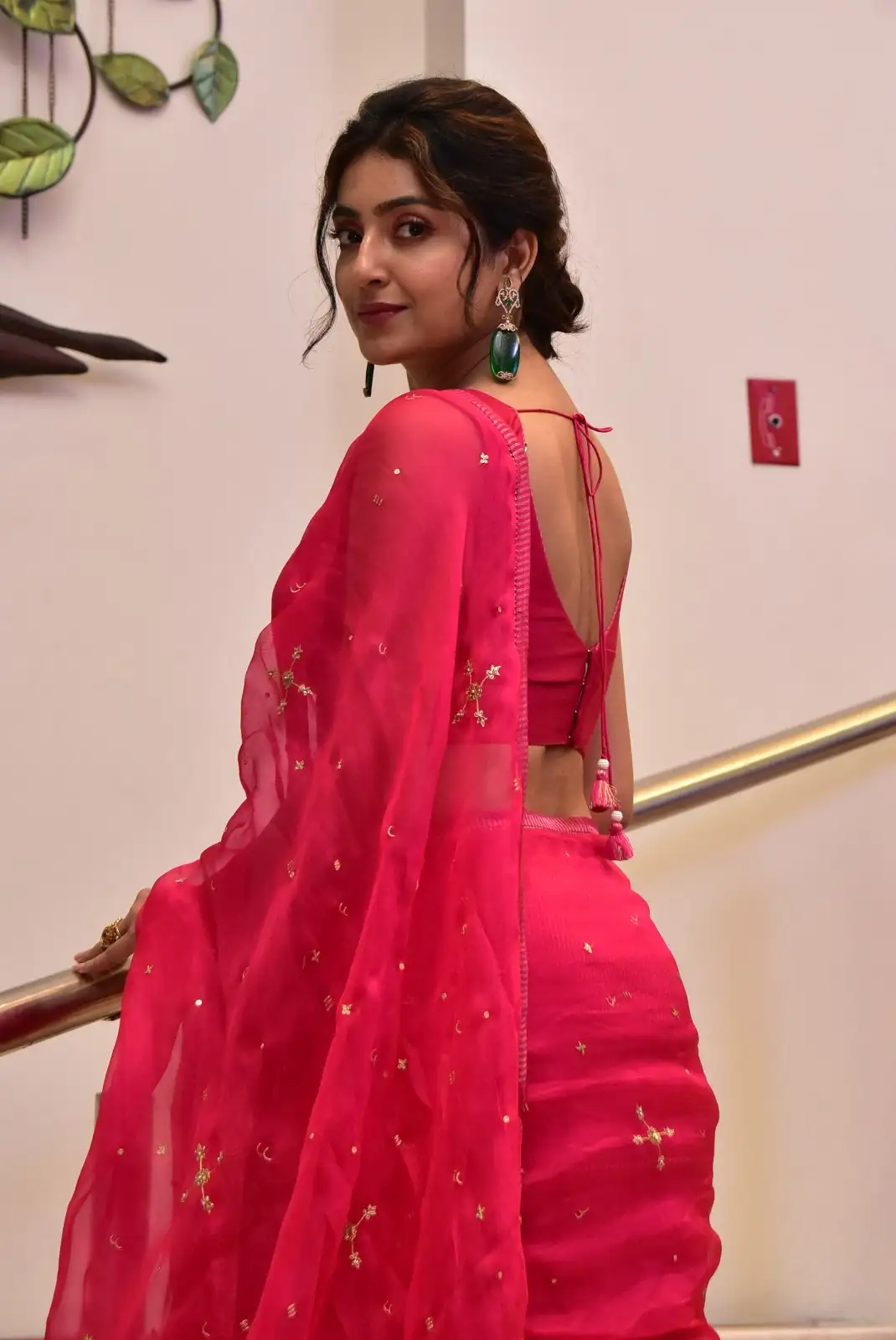 Avantika Mishra Shines in Saree at Athidhi Series Pre Release Event