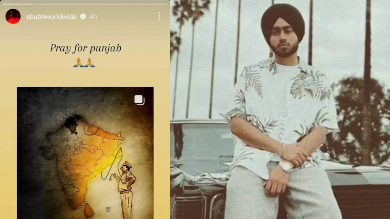 Canada based Punjabi singer Shubh Instagram post