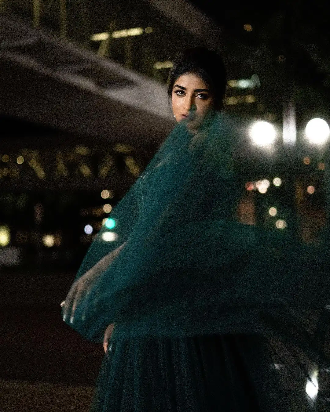 Dimple Hayathi Stunning Looks in Midnight Lights