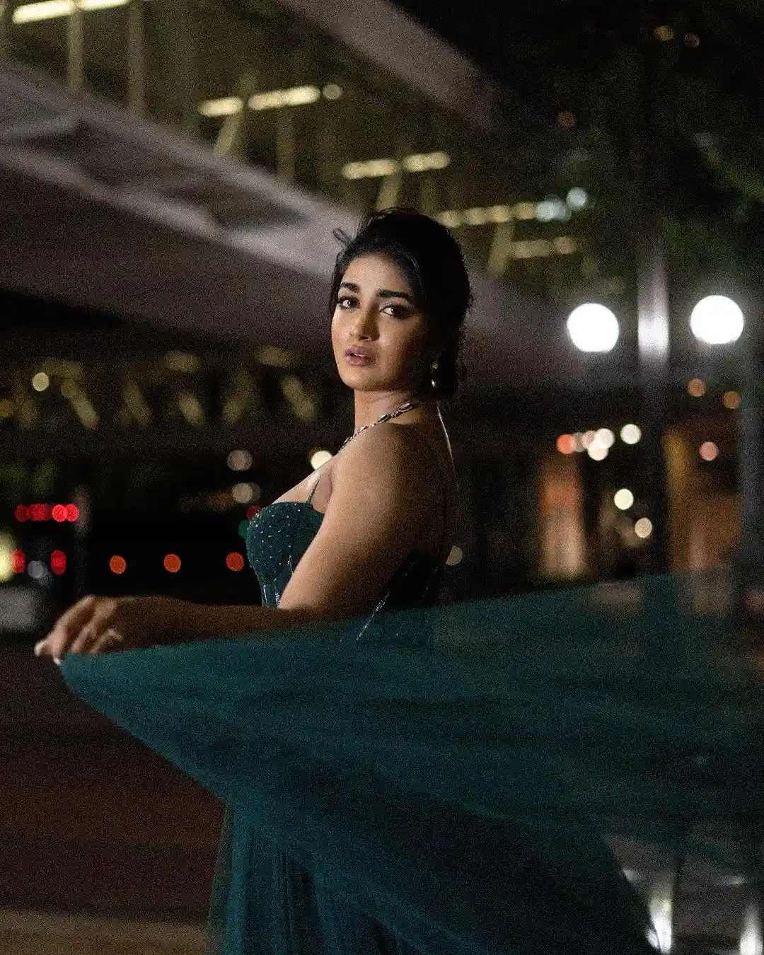 Dimple Hayathi Stunning Looks in Midnight Lights