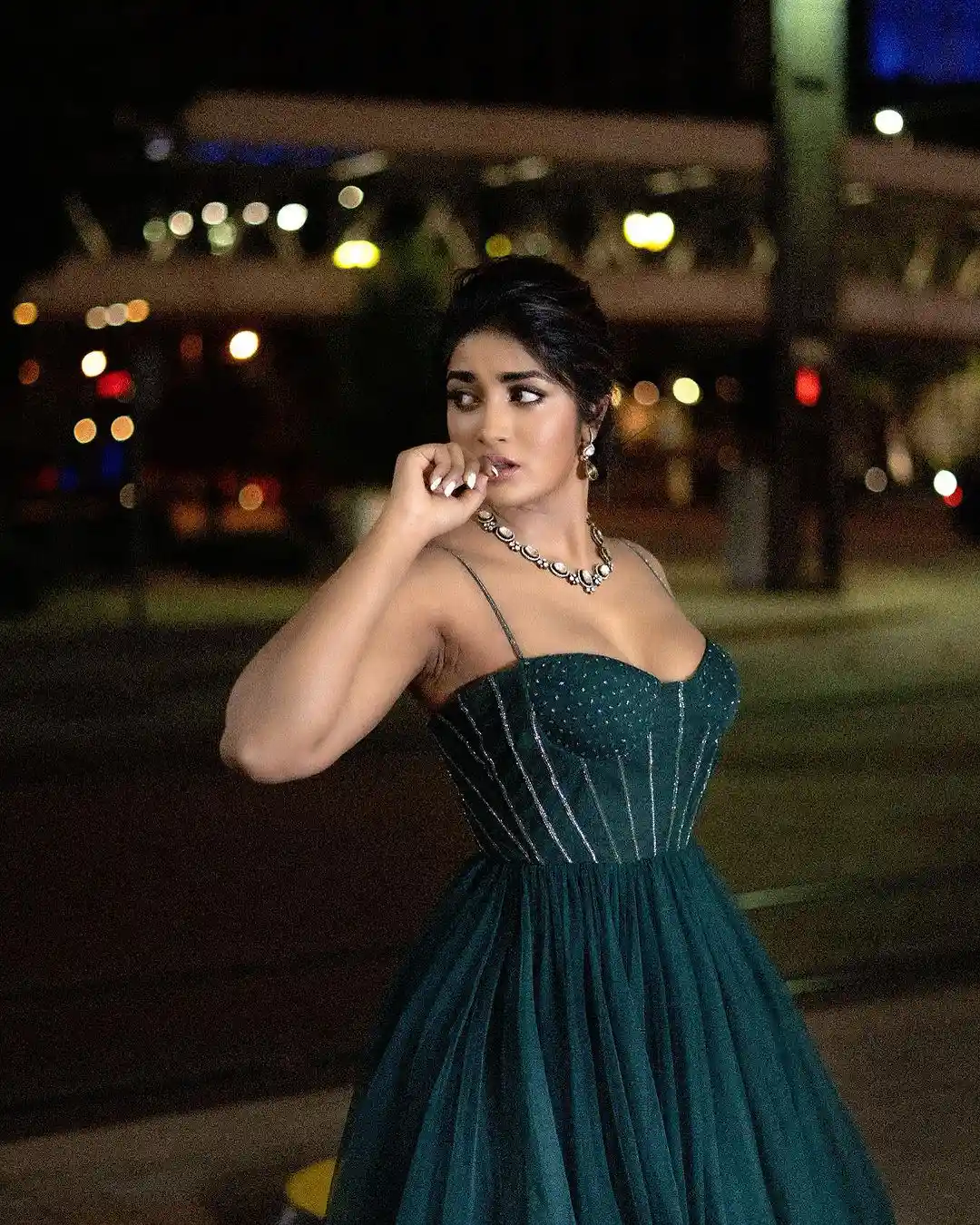 Dimple Hayathi Stunning Looks in Midnight Lights