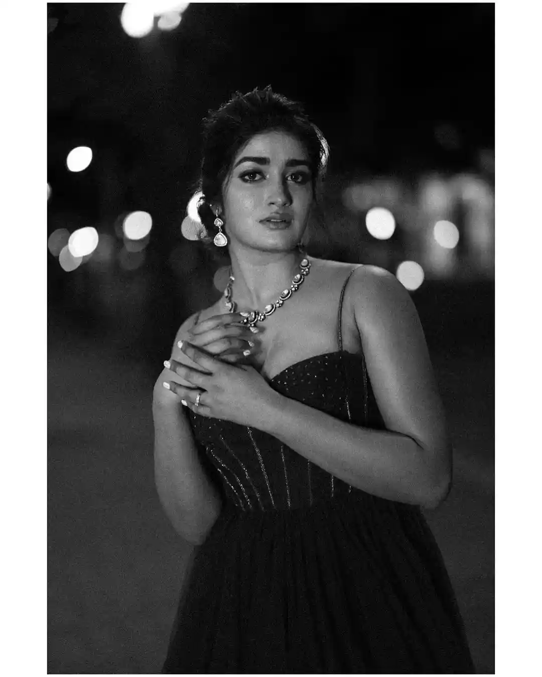 Dimple Hayathi Stunning Looks in Midnight Lights